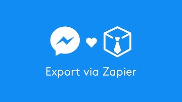 Export via Zapier with Chatfuel