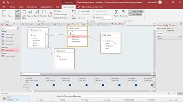 Membuat Combo box pada form dan Query design di Ms. Access