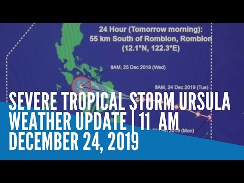 Severe Tropical Storm Ursula weather update | 11:00 AM, Nov 24
