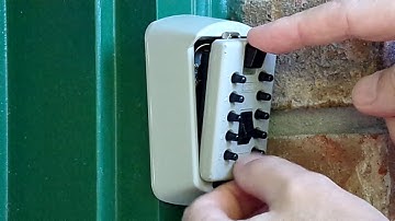 How To Open & Close a Wall Mounted Lockbox