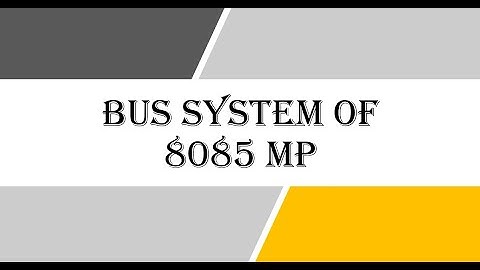 Video 2 Bus System of 8085 Micro Processor
