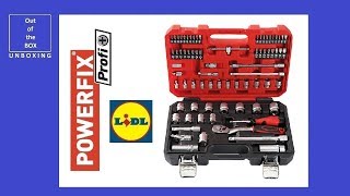 UNBOXING Powerfix Profi + Powerfix Profi Speciality Socket Set (Lidl 74 pcs 10 Nm 85%)