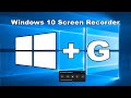 Updated the free builtin windows 10 screen recorder