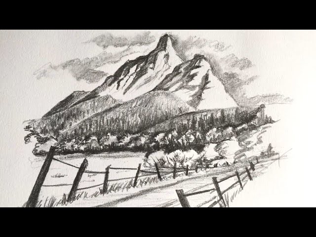 Drawing a mountain
