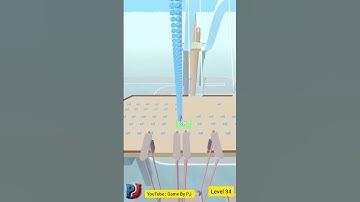 Game : bridge run io level 34 ; #bridgerace #bridgerunio #gamebypj #gameplay #mobilegame #racegame