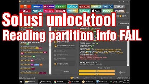 Solusi Error Unlocktool " Reading Partition Info... FAIL " Sangat Mudah Ternyata !!!