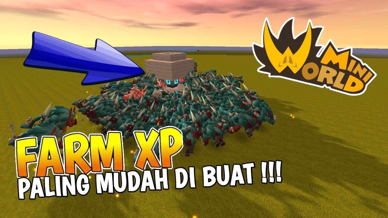 Cara Membuat Farm XP Paling Mudah Untuk Pemula Di Mini World: Block Art