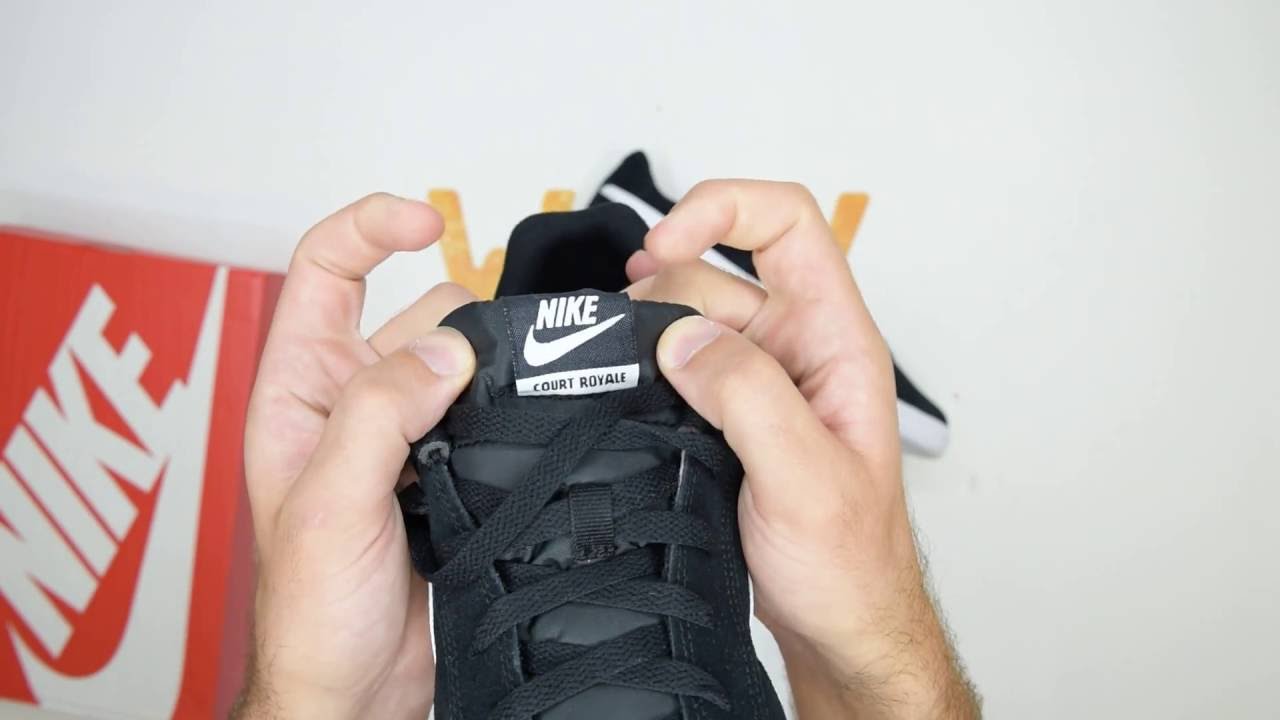 Nike Court Royale Suede - Black / White - Walktall | Unboxing | Hands on -  YouTube