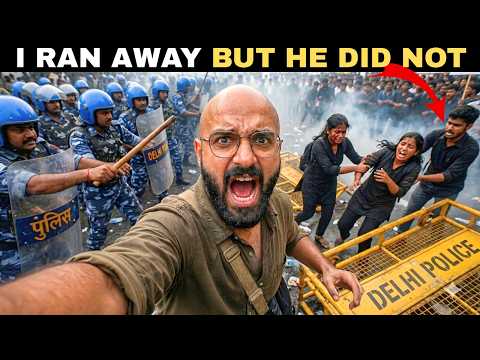 MY FIRST DAY IN INDIA! (Instant Regret) | Delhi Student Protest 💔