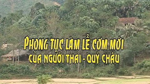 Phong tục làm lễ cơm mới của Người Thái - Quỳ Châu