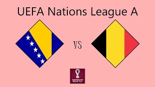 Bosnia & Herzegovina vs Belgium - UEFA Nations League (Group A1)
