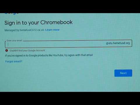 sign in to HUSD Chromebook