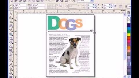 Wrapping text with an object in CorelDraw