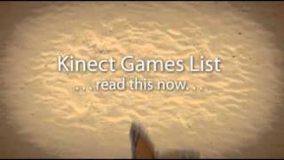 Kinect Games List - Just Released Kinect Games List for XBox 360