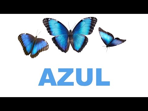 Los colores, AZUL, aprende los colores, canción de colores, video de colores