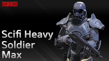 Scifi Heavy Soldier Max 3D Model
