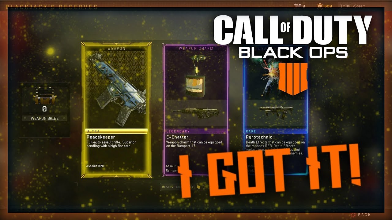 Black Ops 4 - PEACEKEEPER GAMEPLAY ON GRIND!! (Mini Discussion/Thoughts)