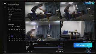 How to search, playback and backup recordings on the monitor for Reolink New UI NVR