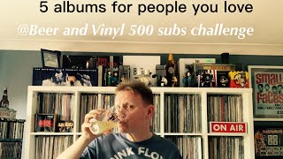 Vinyl contest entry “Beer and Vinyl” Alex @beerandvinyl 500 subs
