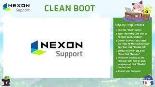 Nexon Support: How To Perform a Clean Boot