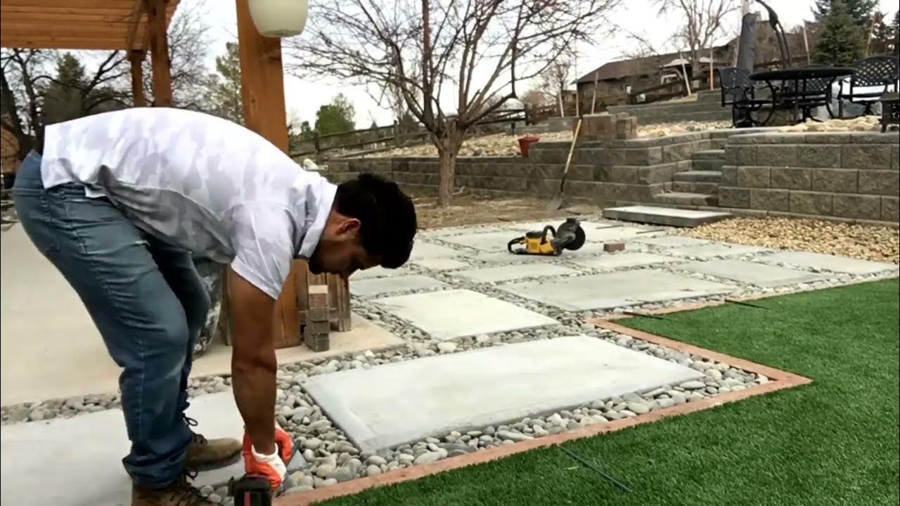How to build a new contemporary patio. modern patio! YouTube