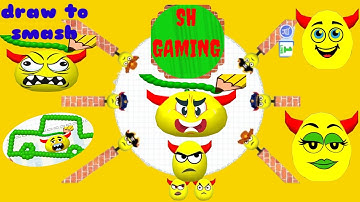 NOOB Vs PRO Vs HACKER- Hide ball Vs draw to smash || (ASMR double  Gameplay , Draw 2 Save #draw