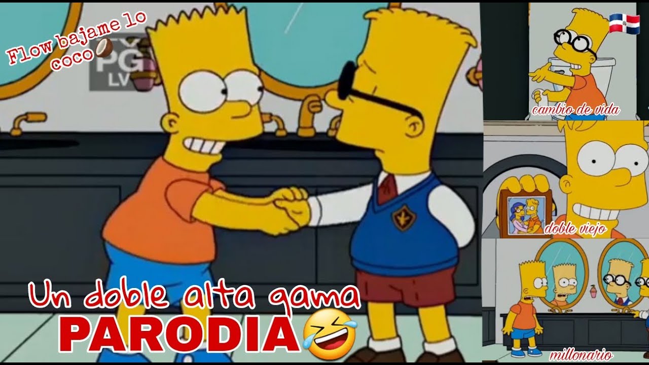 Los simpson dominicano🇩🇴| Un bart alta gama y un bart con flow bajame lo coco🥥🤣|| tobi dominicanl