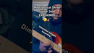 Neoclassical metal shred guitar solo: music theory explained guitarsolo guitar classical shred