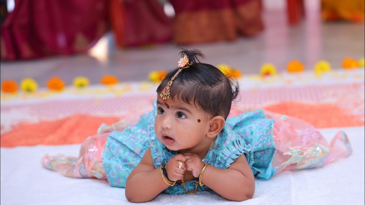 Dhruthi Annaprashan video🥳 special for amma and nanna