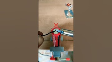 how to solder wires to a battery that few people know#shorts #feedshorts #tipsandtricks  #soldering