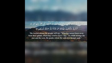 سورة البقرة آية رقم 142 (بصوتي)