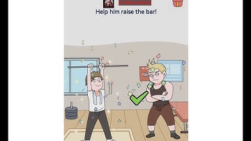 Brain out 2 level 180 help him raise the bar walkthrough solution