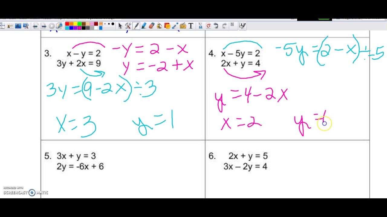 Geometry Systems of Equations