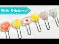 DIY Cute Paper Clips Using Stickers and UV Resin