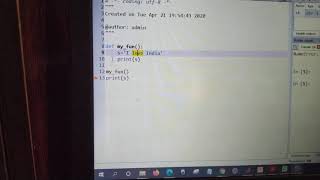 Python Functions -Local Variables