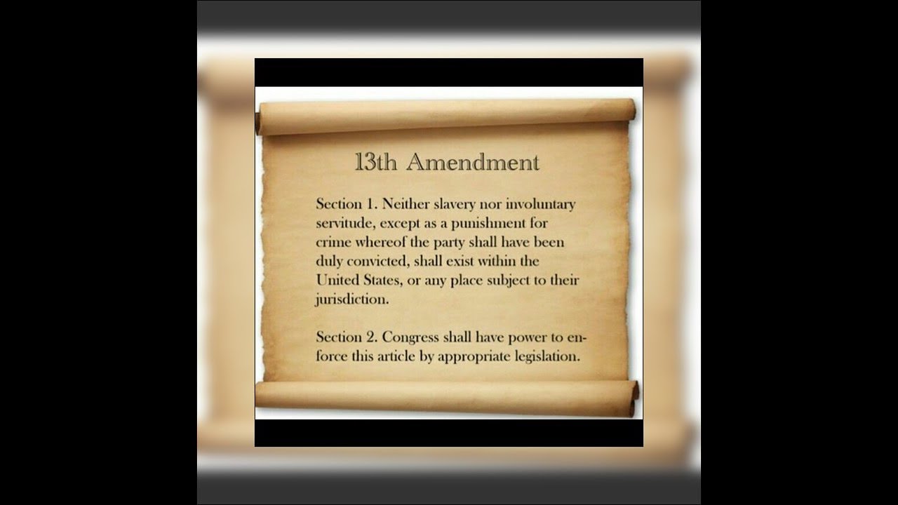 News From The Perspective of 13th Amendment Slavery - YouTube