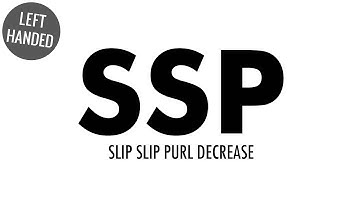 Slip Slip Purl Decrease (SSP):: Knitting Decrease :: Left Handed