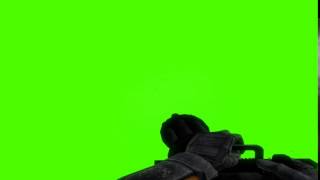 First Person Shooting - Minigun [GREEN SCREEN]