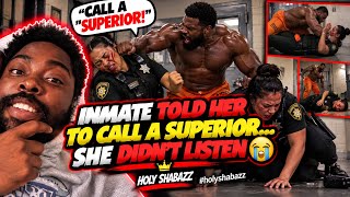 Inmate Told Her to Call a Superior… She Didn't Listen😭 #holyshabazz