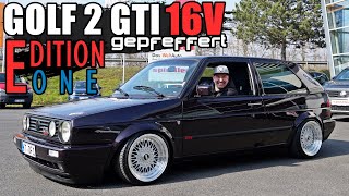 Youngtimer mit GEPFEFFERT KW V3 / GOLF 2 GTI 16V Edition one