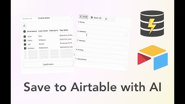 Create tables with AI in Airtable with Powersave