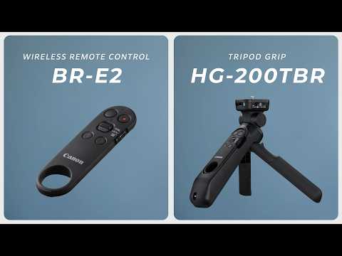 Introducing the WIRELESS REMOTE CONTOL BR-E2 and the TRIPOD GRIP HG-200TBR