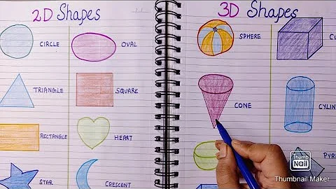 Shapes Names || 2D and 3D Shapes Names Writing || Basic Shapes