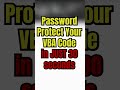 Password protect your VBA code