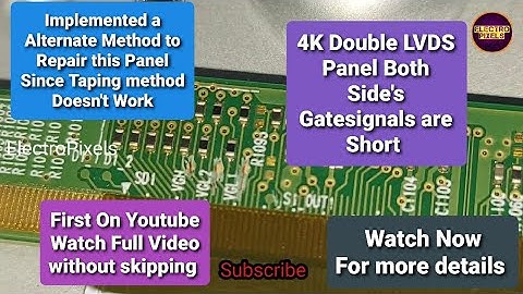 Led Tv vgh,vgl Short Removal|LG 43 inch|Vertical lines and Picture Freezing |Panel short Removal|Tv