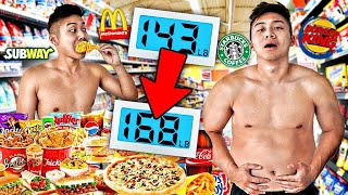 ONLY Eating Weight Gain Foods For 24 HOURS