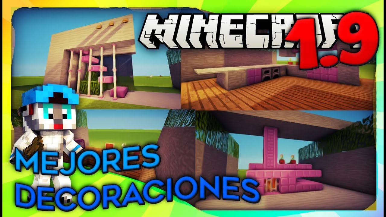 LAS MEJORES DECORACIONES PARA MINECRAFT 1.9!! YouTube