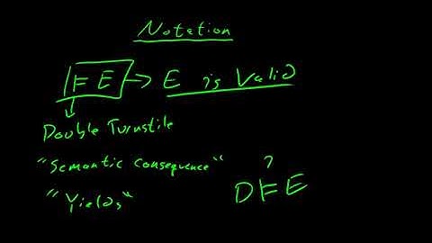 Propositional Calculus MT Part 26, Double Turnstile Notation