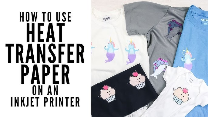 How To Use Teckwrap Inkjet Transfer Paper with Cricut both Light and Dark  Heat Transfer Sheets 