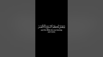 سورة النحل _ الاية 78 _ تلاوة رائعة _ ❤️📖🤲
